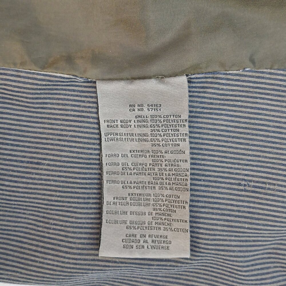 Levi's Olive Green Distressed Utility Rain Jacket EUC - Picture 9 of 10